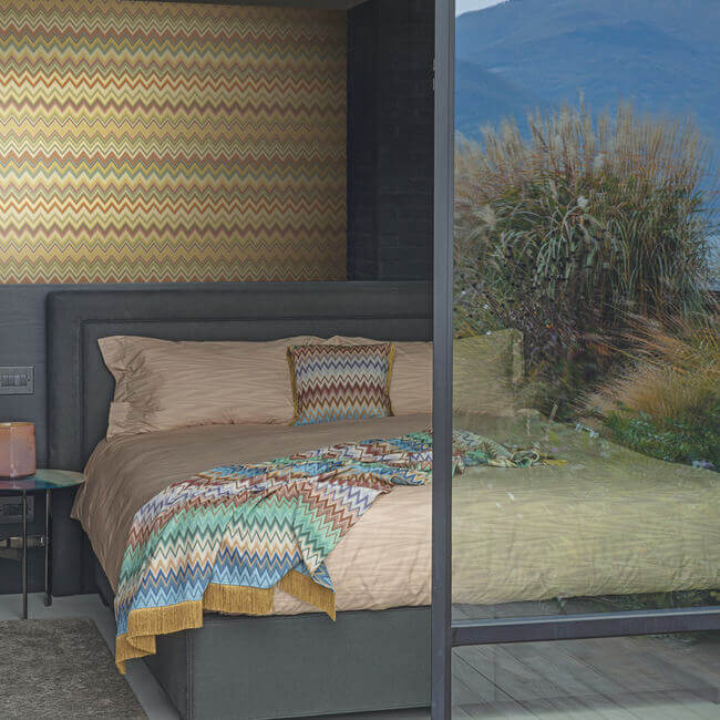happy-zigzag-gold-wallpaper-york-wallcoverings-mi10336 - York Wallpaper Wallpaper