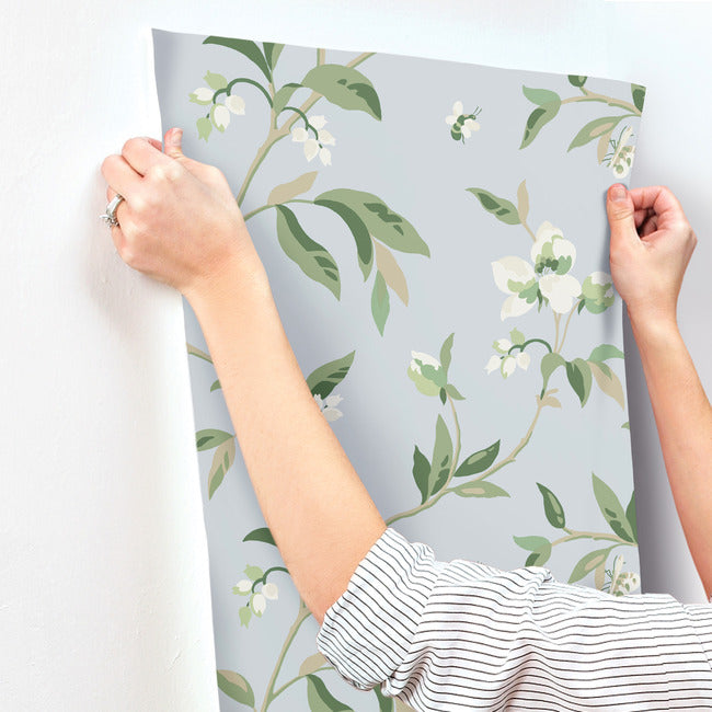 springtime-wallpaper-skyeucalyptus-york-wallcoverings-go8282 - York Wallcoverings Wallpaper