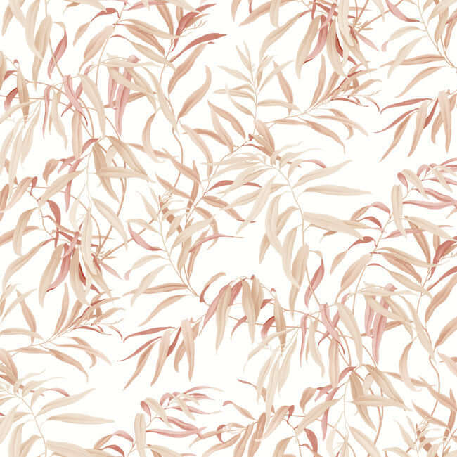 willow-grove-wallpaper-clay-york-wallcoverings-go8244 - York Wallcoverings Wallpaper