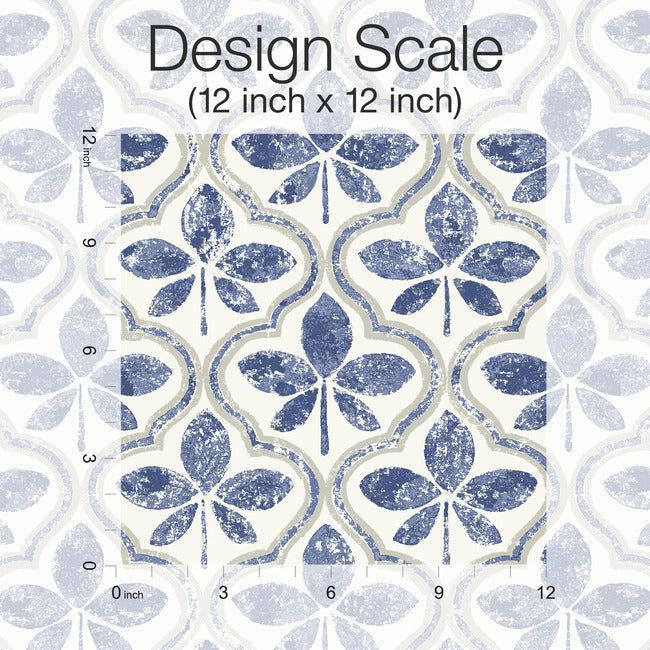 sevilla-wallpaper-cobalt-york-wallcoverings-go8273 - York Wallcoverings Wallpaper