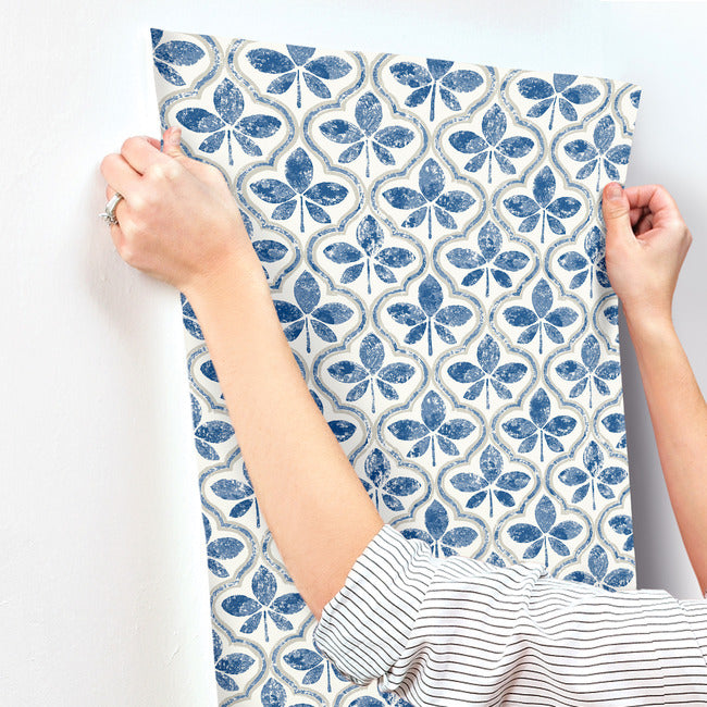 sevilla-wallpaper-cobalt-york-wallcoverings-go8273 - York Wallcoverings Wallpaper