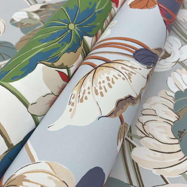 lotus-pond-grey-blue-wallpaper-york-wallcoverings-go8294