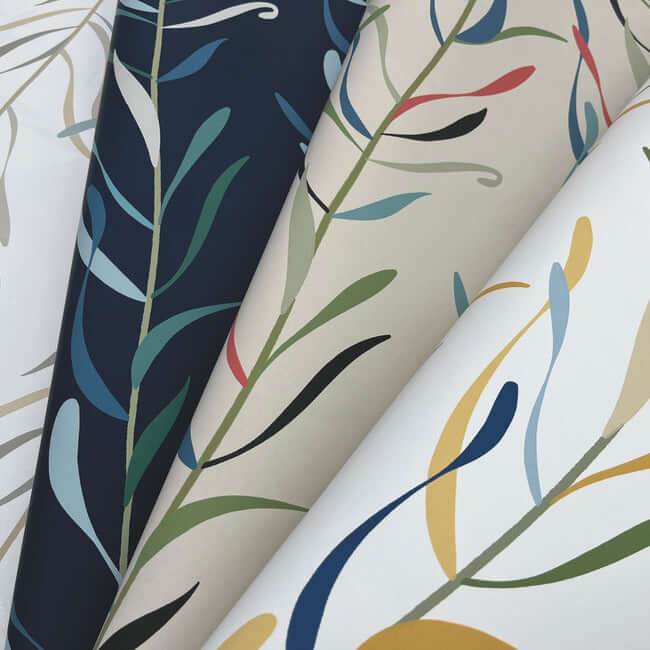 chloe-vine-ochre-wallpaper-york-wallcoverings-go8325 - York Wallpaper Wallpaper