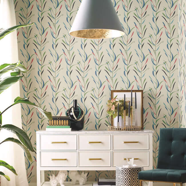 chloe-vine-savanna-wallpaper-york-wallcoverings-go8326 - York Wallpaper Wallpaper