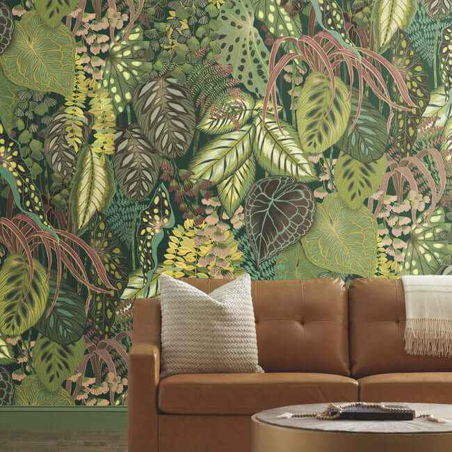 Greenery Jade Wall Mural - York Wallcoverings - GO8331M - York Wallcoverings Wallpaper