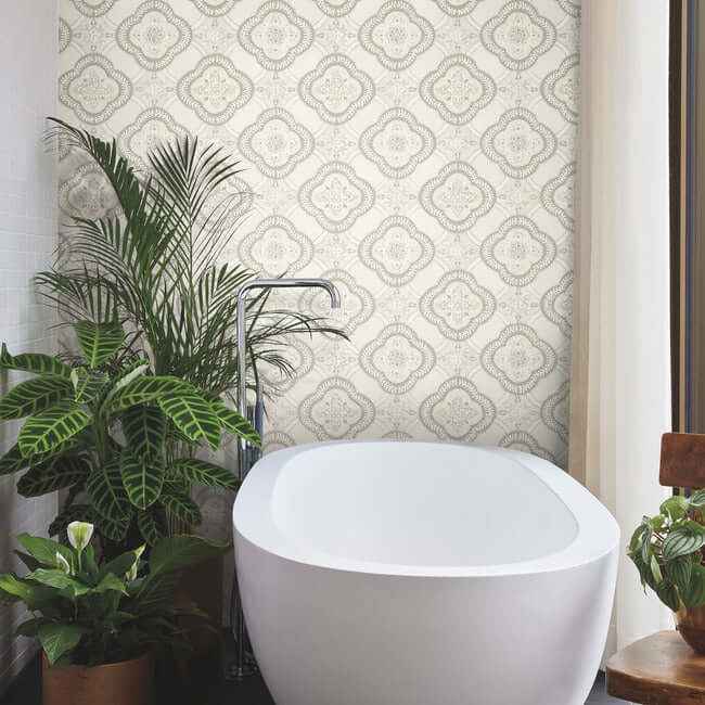 Garden Trellis Hazel Wallpaper - York Wallcoverings - GO8212 - York Wallcoverings Wallpaper