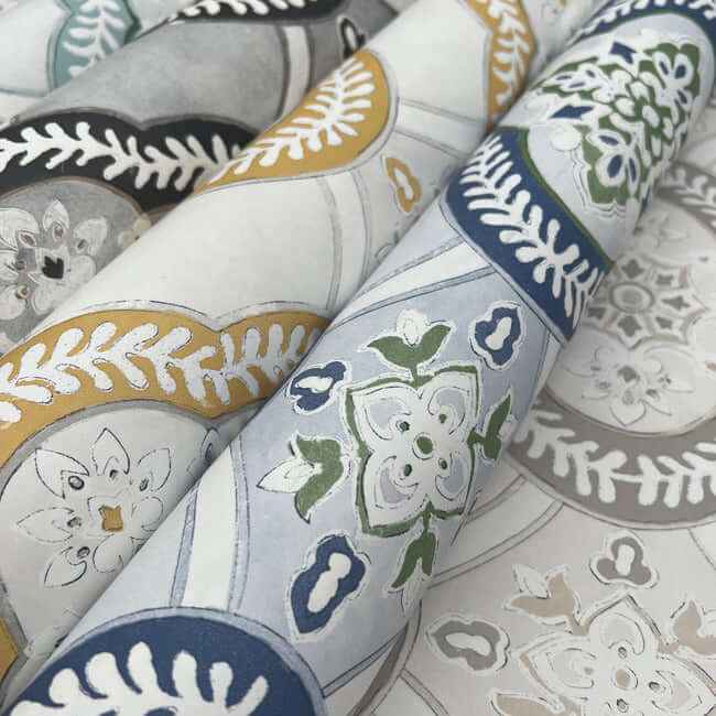 Garden Trellis Rain Wallpaper - York Wallcoverings - GO8211 - York Wallcoverings Wallpaper