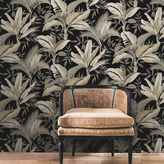 summerhouse-wallpaper-midnight-york-wallcoverings-go8204 - York Wallcoverings Wallpaper