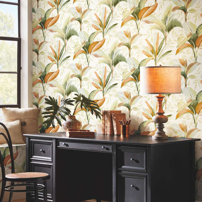 summerhouse-wallpaper-sienna-york-wallcoverings-go8201 - York Wallcoverings Wallpaper