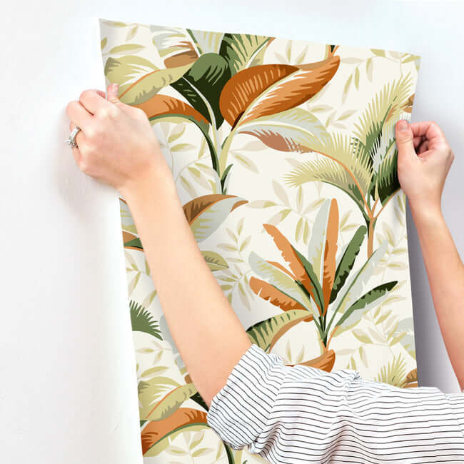 summerhouse-wallpaper-sienna-york-wallcoverings-go8201 - York Wallcoverings Wallpaper
