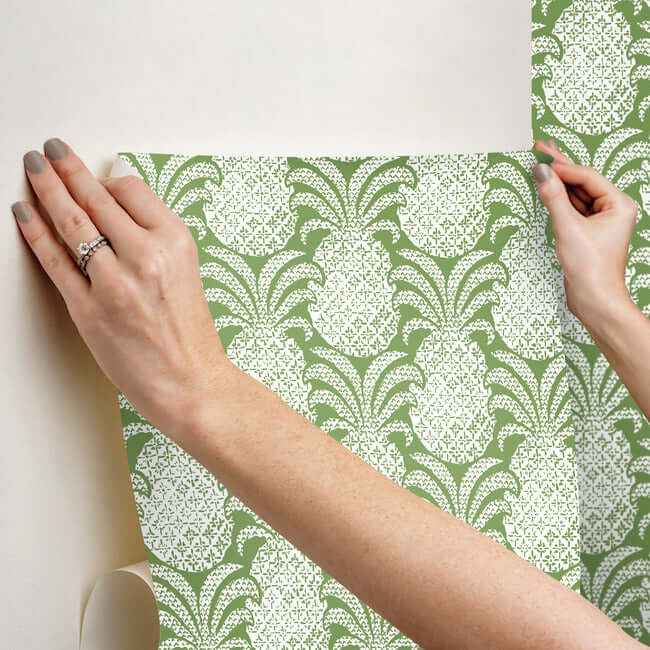 Colony Club Palm Green Peel & Stick Wallpaper - York Wallcoverings - PSW1392RL - York Wallcoverings Wallpaper
