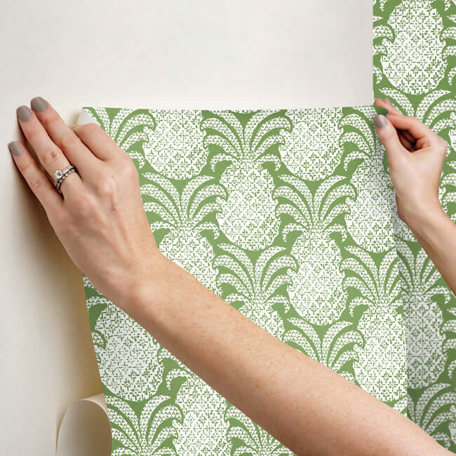 colony-club-palm-green-peel-stick-wallpaper-york-wallcoverings-psw1392rl - York Wallpaper Wallpaper