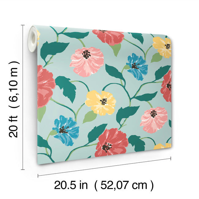 jungle-garden-premium-peel-stick-wallpaper-sky-blue-york-wallcoverings-psw1400rl
