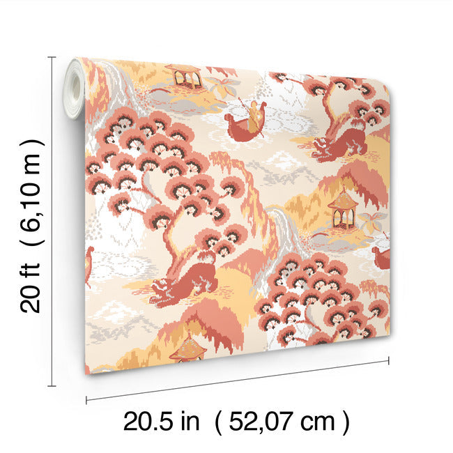 old-peking-premium-peel-stick-wallpaper-pink-lemonade-york-wallcoverings-psw1402rl