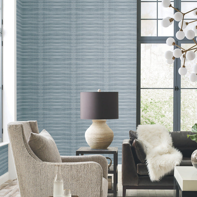 grey-stone-wallpaper-cambrian-blue-york-wallcoverings-cc1265 - York Wallcoverings Wallpaper