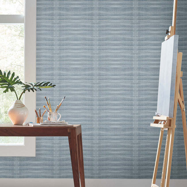 grey-stone-wallpaper-cambrian-blue-york-wallcoverings-cc1265 - York Wallcoverings Wallpaper