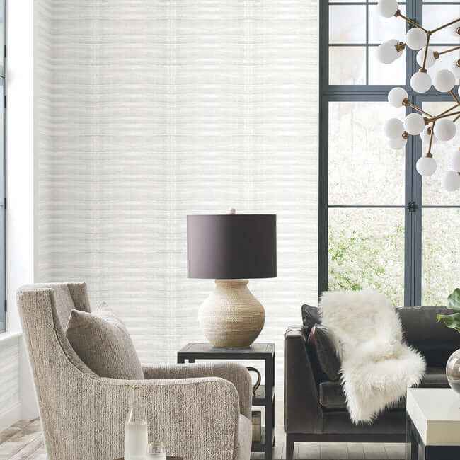 Grey Stone Fog Wallpaper - York Wallcoverings - CC1262