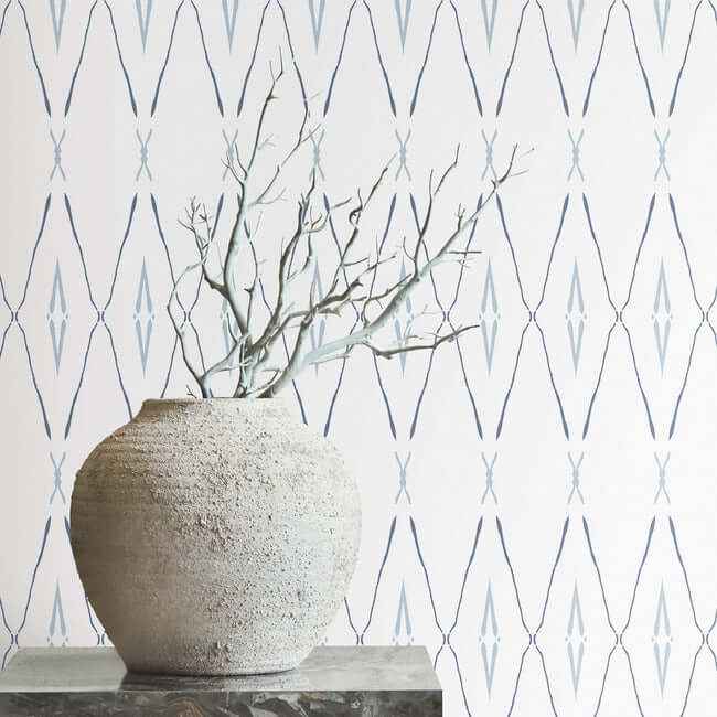 Artifact Silhouettes Indigo Wallpaper - York Wallcoverings - CC1284 - York Wallcoverings Wallpaper