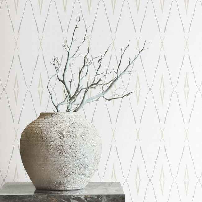 Artifact Silhouettes Natural Wallpaper - York Wallcoverings - CC1283 - York Wallcoverings Wallpaper