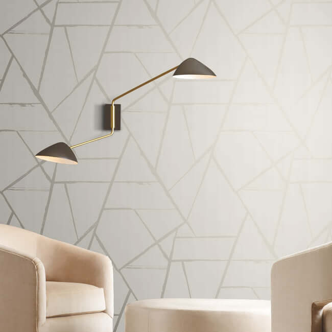 intersect-beige-metallic-wallpaper-york-wallcoverings-cc1293 - York Wallpaper Wallpaper