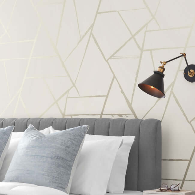 intersect-beige-metallic-wallpaper-york-wallcoverings-cc1293 - York Wallpaper Wallpaper