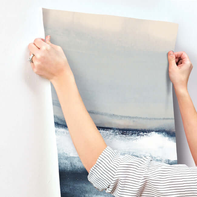 grounded-navy-wall-mural-york-wallcoverings-cb1135m - York Wallpaper Wallpaper