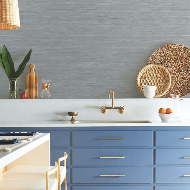 grass-roots-high-performance-wallpaper-slate-york-wallcoverings-nd3037n - York Wallcoverings Wallpaper