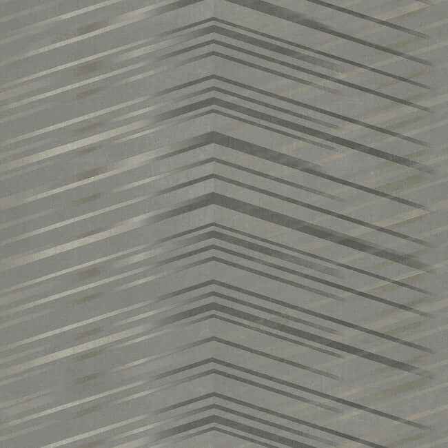 Glistening Chevron Charcoal Wallpaper - York Wallcoverings - DT5052