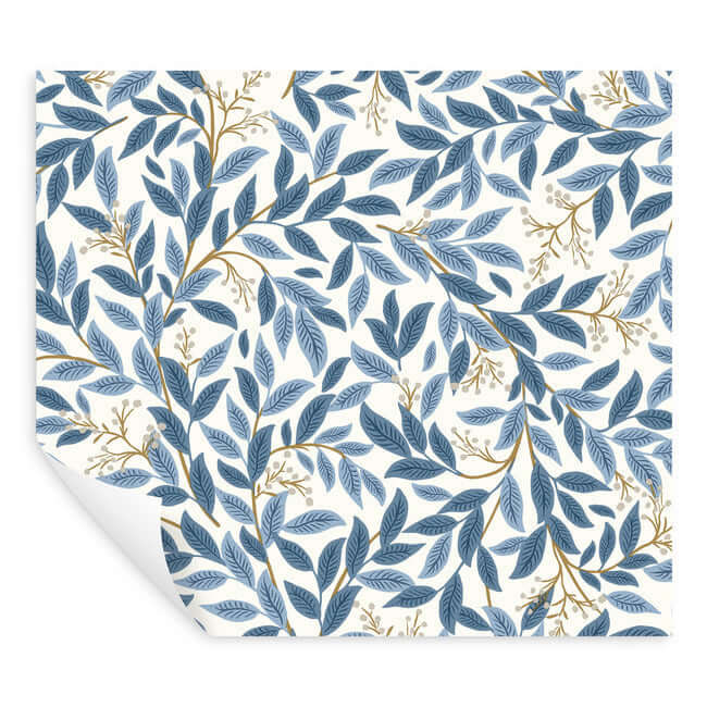 willowberry-blue-white-peel-stick-wallpaper-york-wallcoverings-psw1469rl - York Wallpaper Wallpaper