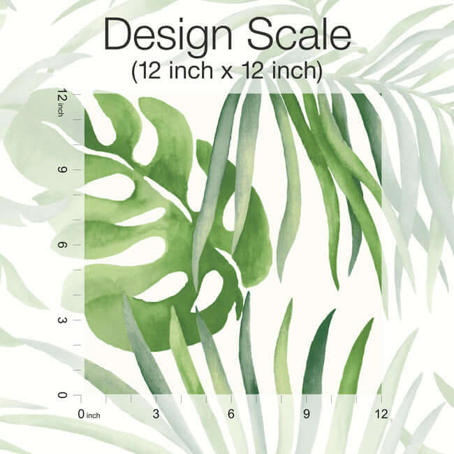 paradise-palm-green-peel-stick-wallpaper-york-wallcoverings-psw1412rl - York Wallpaper Wallpaper