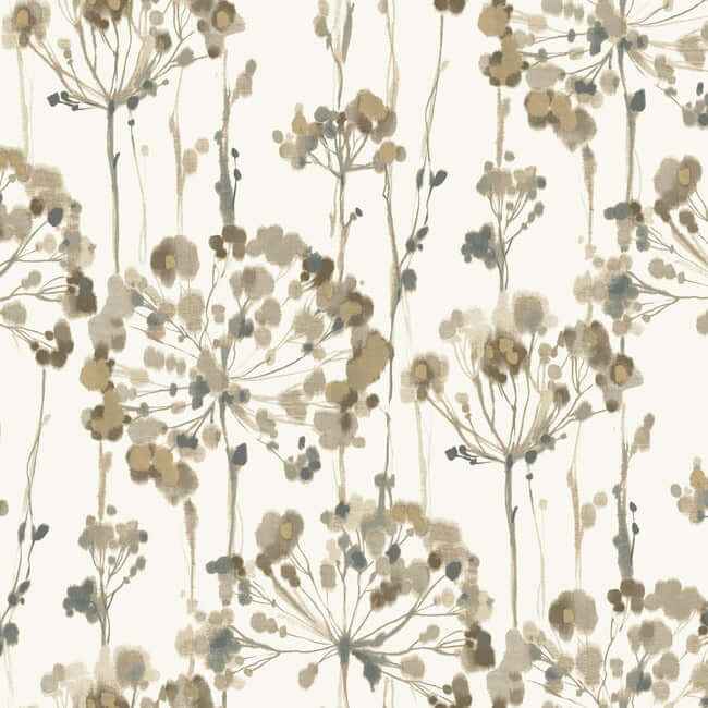 Flourish Neutral Peel & Stick Wallpaper - York Wallcoverings - PSW1097RL