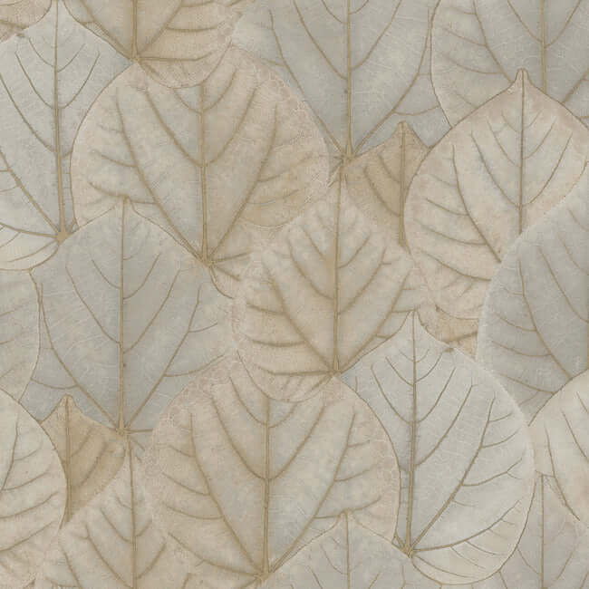 leaf-concerto-warm-taupe-peel-stick-wallpaper-york-wallcoverings-psw1425rl - York Wallpaper Wallpaper