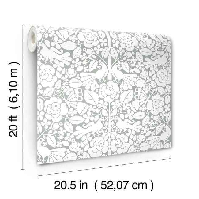 Fairy Tales Grey Wallpaper - York Wallcoverings - PSW1506RL - York Wallcoverings Wallpaper