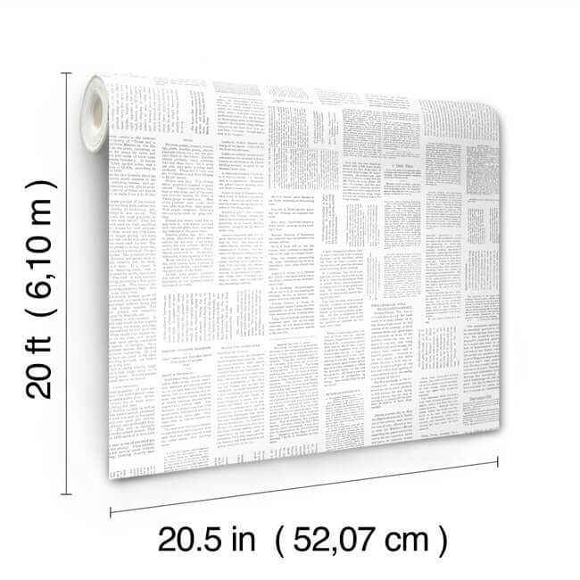 Crafted Editorial Charcoal Wallpaper - York Wallcoverings - PSW1497RL - York Wallcoverings Wallpaper