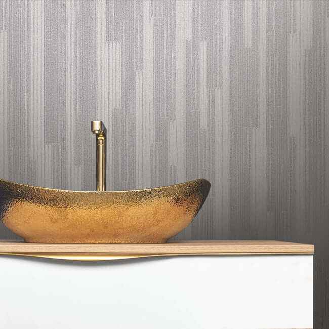 Newel Aluminum Wallpaper - York Wallcoverings - RRD7624N