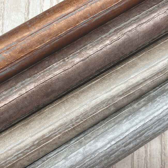Vintage Tin Brushed Nickel Wallpaper - York Wallcoverings - RRD7606N
