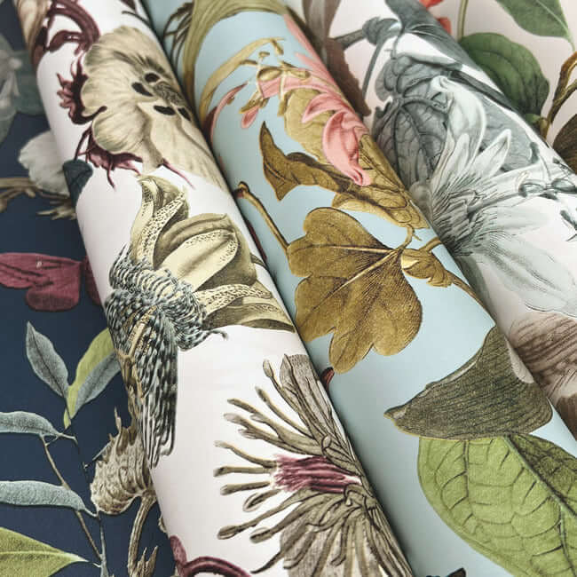 butterfly-house-white-fuchsia-wallpaper-york-wallcoverings-bl1721 - York Wallpaper Wallpaper