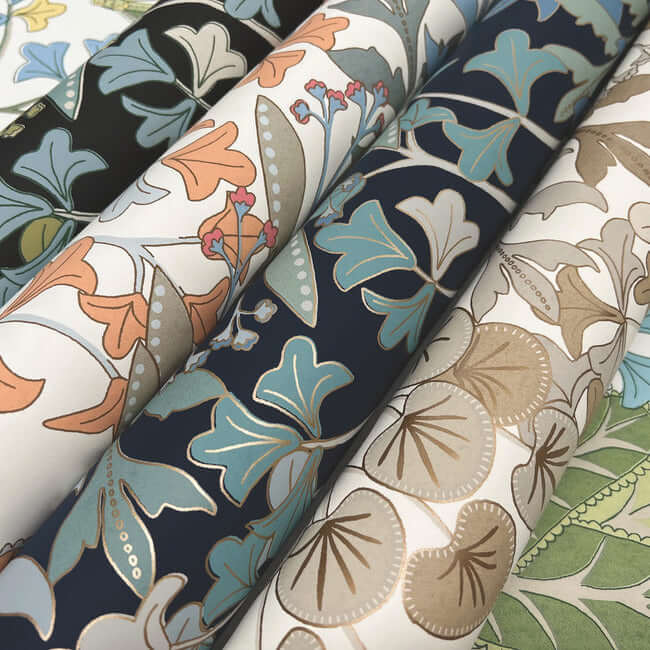 forest-floor-white-green-wallpaper-york-wallcoverings-bl1814 - York Wallpaper Wallpaper