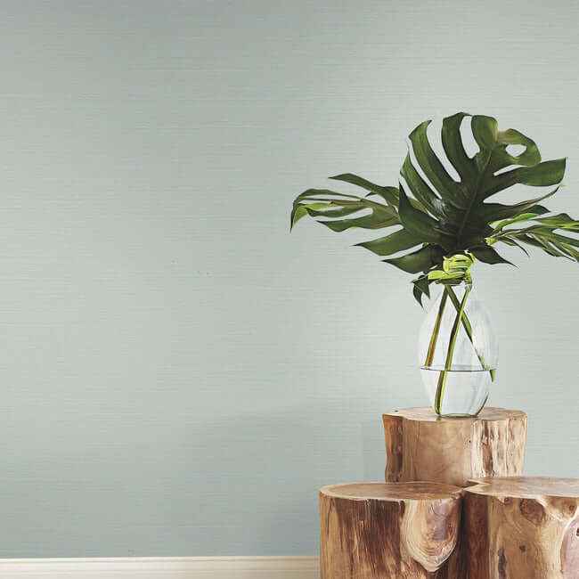 Makasa Sisal Green Wallpaper - York Wallcoverings - BL1825 - York Wallcoverings Wallpaper