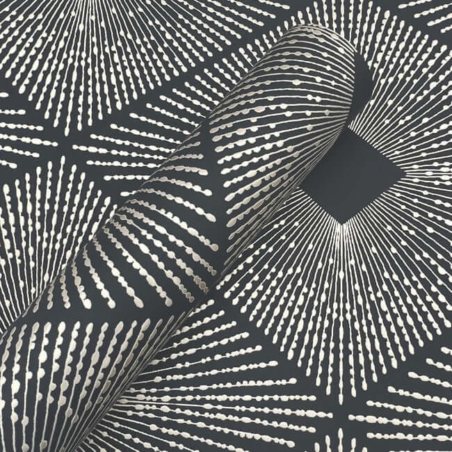 harlowe-black-gold-wallpaper-york-wallcoverings-nw3593 - York Wallpaper Wallpaper