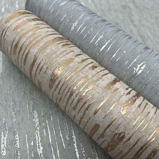 Metallic Cascade Pale Green & Silver Wallpaper - York Wallcoverings - MD7153 - York Wallcoverings Wallpaper