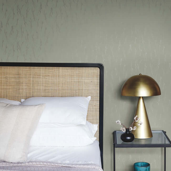 sprigs-eucalyptus-silver-wallpaper-york-wallcoverings-md7194 - York Wallpaper Wallpaper