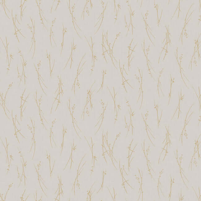 sprigs-light-grey-gold-wallpaper-york-wallcoverings-md7191 - York Wallcoverings Wallpaper