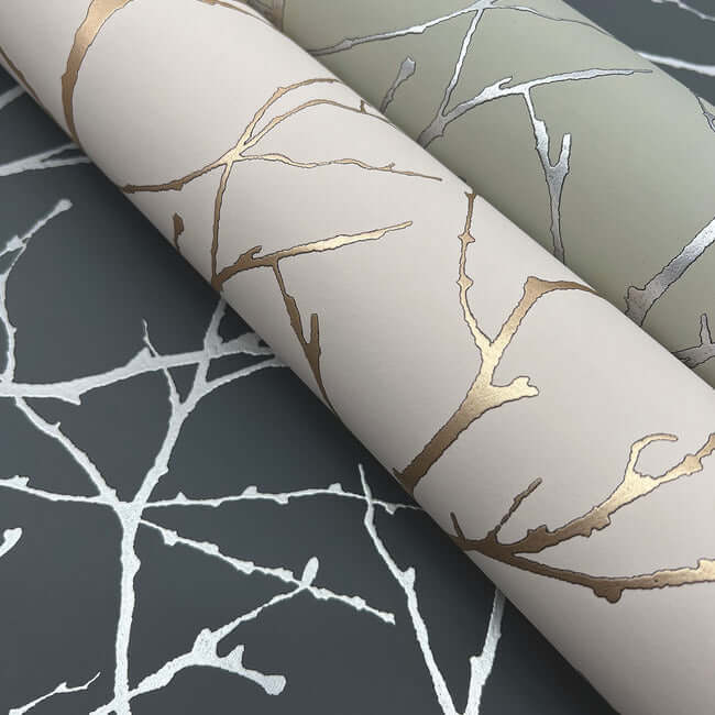 trees-silhouette-eucalyptus-silver-wallpaper-york-wallcoverings-md7124 - York Wallpaper Wallpaper