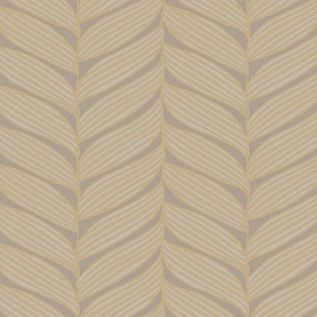 luminous-leaves-grey-gold-wallpaper-york-wallcoverings-md7164 - York Wallcoverings Wallpaper