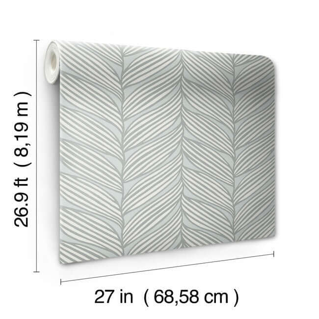 luminous-leaves-spa-silver-wallpaper-york-wallcoverings-md7165 - York Wallpaper Wallpaper