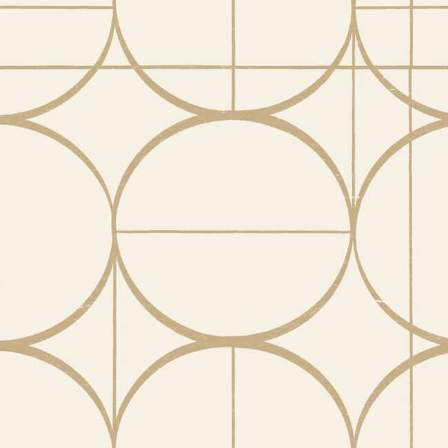 sun-circles-cream-gold-wallpaper-york-wallcoverings-md7202 - York Wallcoverings Wallpaper