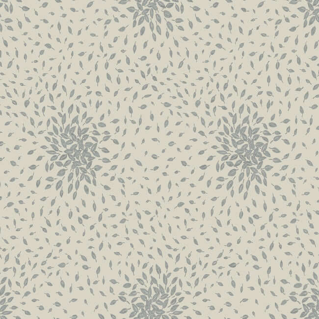 petite-leaves-beige-silver-wallpaper-york-wallcoverings-md7105 - York Wallcoverings Wallpaper