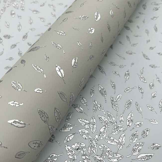 Petite Leaves Eucalyptus & Silver Wallpaper - York Wallcoverings - MD7104 - York Wallcoverings Wallpaper