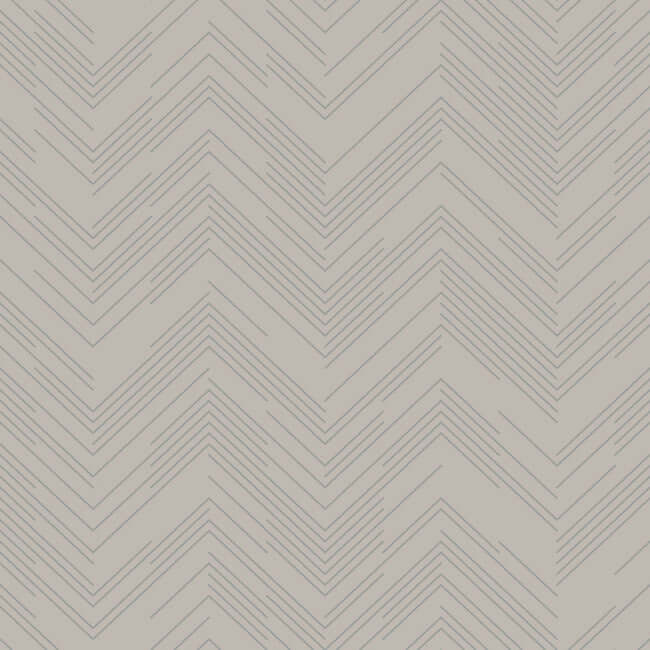 polished-chevron-taupe-silver-wallpaper-york-wallcoverings-md7227 - York Wallcoverings Wallpaper